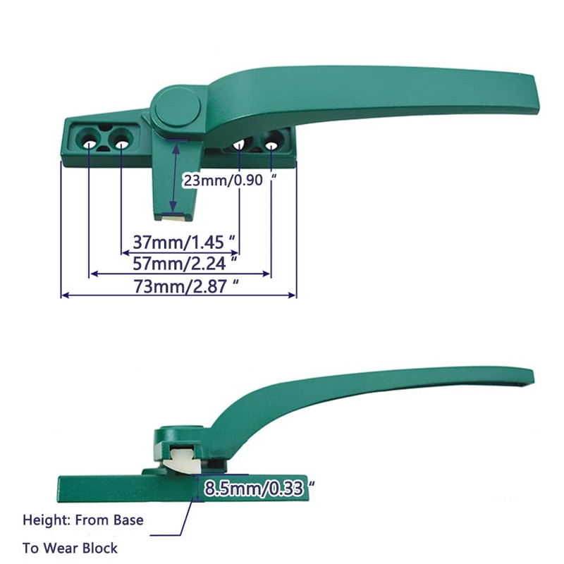 SagaSave Window Handle Locking Replacement Right Left Multicolor Aluminum Alloy