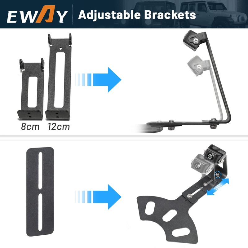 EWAY Light 2.0 Spare Tire Reverse Backup Camera for Jeep