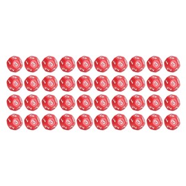 40Pcs 12 Sided Dice Set Polyhedral Dice for Family Party Board Game Pub Club Game Red