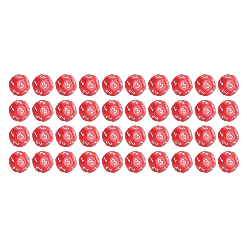 40Pcs 12 Sided Dice Set Polyhedral Dice for Family Party