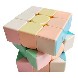 Oostifun Shengshou ChuanQi Legend Series Cube 3x3x3 Brain Teaser Twist Cube Bright Pink Stickerless Puzzle Frosted Surface Puzzle Cube