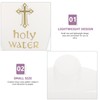 Mobestech 6Pcs Easter Holy Water Bottles Plastic Containers for Baptism