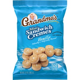Grandma's Mini Cookies, Vanilla Crème, 3.71 Ounce (Pack of 24)