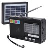 Solar Charging Radio Portable Radio with Emergency LED Flashlight Support