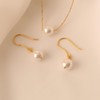 Pearl Earrings Necklace Bracelet for Women Pearl Jewelry Set Gifts