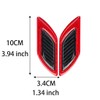 6 PCS 3D Strong Reflective Stripe Sticker,Car Fender Hood Bumper