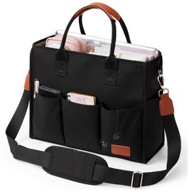 Fancy Forest Utility Work Tote Bags for Women With Compartments & Zipper,Large Canvas Tote Pruse Cossbody for College, Travel