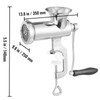 Happybuy Manual Meat Grinder, 304 Stainless Steel, with Table Clamp