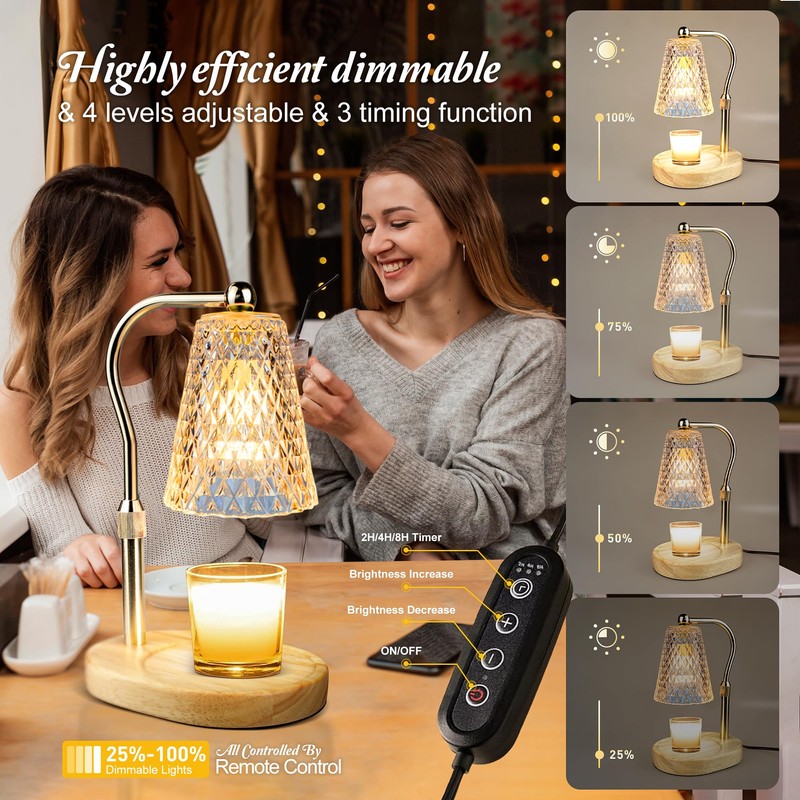 Candle Warmer Lamp with Timer, Candle Warmer Lamp - Electric