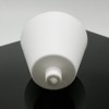 Lamps Canopy White Matt Plastic with Locking Screw for Supply