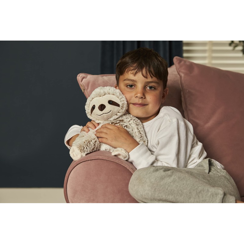 Warmies JUN-SLO-2 Heatable Plush Toy, Marshmallow, Brown, Medium