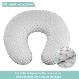 Owlowla Minky Nursing Pillow Cover, Breastfeeding Pillow Slipcover Fits Nursing Pillow for Baby Boy Girl(Floral)