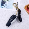 CHROME CRANE Leather Cowhide Leather Cord Key Ring Charm Keychain