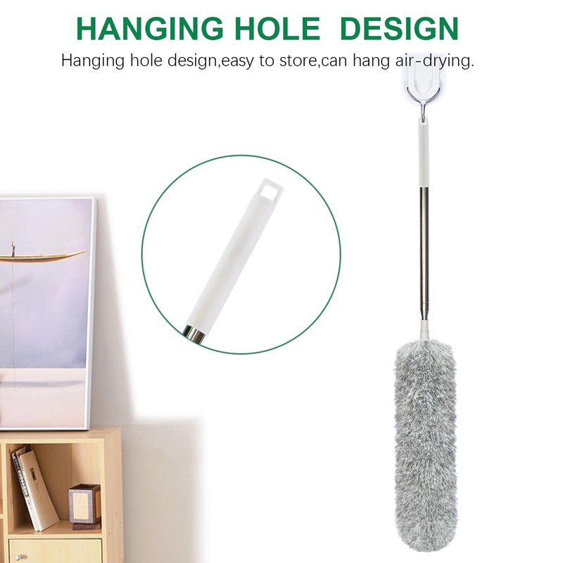 100-inch Extra-Long Dusters, Cleaner Tools with Extension Pole and Bendable