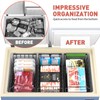Goovilla Freezer Organizer Bins with Foldable Handle, 8 Pack Stackable