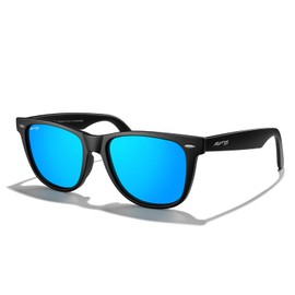 MERRY'S Classic Square Shape Polarized Sunglasses for Womens Mens Retro Designer UV400 Sun Glasses S6140