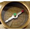 KHUMYAYAD Brass Sundial Compass Nautical Vintage Replica Sundial with Rosewood