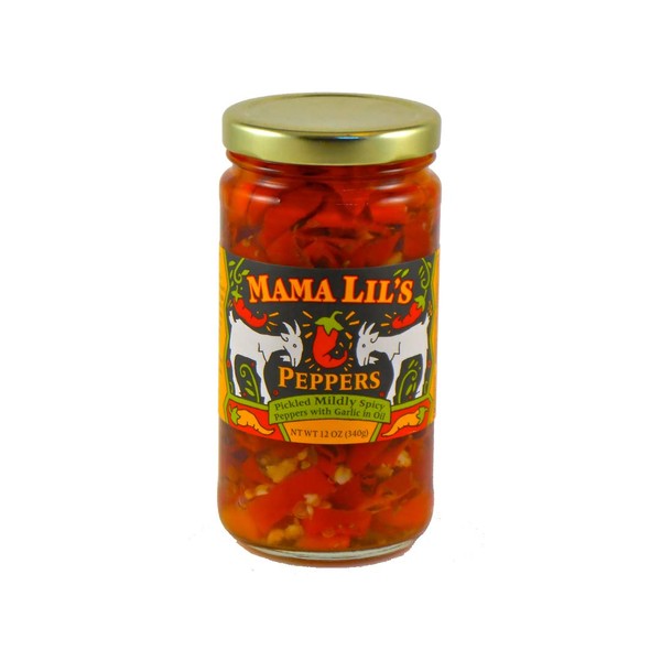 Mama Lil's Mild Goathorn Peppers, 12 oz