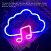 LED Neon Sign Note Shaped PVC USB Battery Power Supply