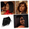 IWOWHERO Realistic Human Hair Long Wig Straight Hair Extensions Synthetic
