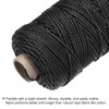 sourcing map Twisted Mason Line Nylon Twine String Cord Black
