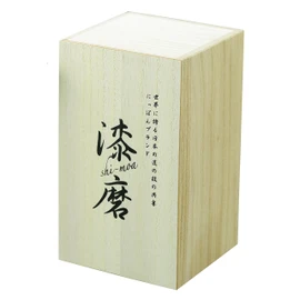Asahi Lacquer (Shima) SCW-L963 Red Fuji Crane Double Layer Straight Cup