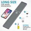 ZAPPOWARE Kitchen Sink Narrow Silicone Holder Tray 18"x3.1", Vanity &