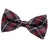 Retreez Men Plaid Check Styles Woven Microfiber Pre-tied Bow Tie