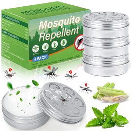 4 Pack Mosquito Repellent Outdoor Patio, Peppermint Mosquito Repellant Cream Indoors