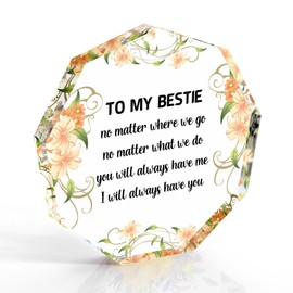 Christmas Gifts Bestie Gifts Stocking Fillers Acrylic Thank You Gifts for Bestie Birthday Gifts Friendship Gifts for Women Friend Gifts Thinking of You Gifts for Her Work Bestie Gifts Leaving Gifts