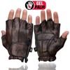 Milwaukee Leather Men's Fingerless Motorcycle Riding Hand Gloves - Large