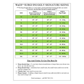 SurgiSnuggly Protects Disposable Doggie Diapers Female or Male Dogs, Great Cover for Female Dog Diapers for Heat Cycle and Better Than Dog Suspenders- Wrap Around Legs for Superior M PL