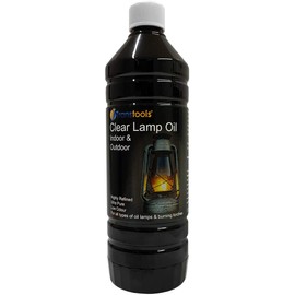 Transtools Lamp Oil Clear Refined Lantern Torch Oils for Indoor and Outdoor Use 1 Litre