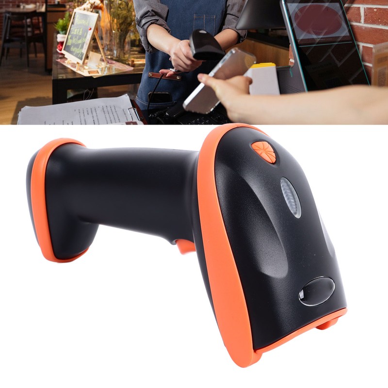 QR Code Scanner Wireless Hand Held Scanner Supermarket Courier Warehouse