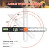Preciva T-Bevel Gauge & Protractor with Horizontal and Vertical Bubble,0-338°