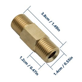 DERASL High Pressure Washer Adapter Set - Male Thread and 1/4" Foam Cannon for Snow Foam Lance and Soap, Compatible with Nilfisk Core, Premium Pressure and Gerini