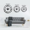 Large Modern Metal Wall Clocks Rustic Round Nearly Silent Little