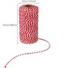 Cotton Bakers Twine String, 100 m Red and White Twine,