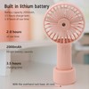 Handheld Misting Fan Quiet 2000mAh 3 Wind Speed 2 Spray