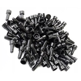 225FWY 1000 PC PACK PC 16-14 AWG Gauge Black Closed End Crimp Cap CAPS Wire UL Approved