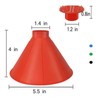 CHANGZHONG Car Ice Scraper with Funnel Round 360 Degree Magic
