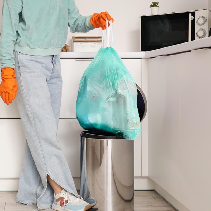 AYOTEE Compostable Trash Bags 8 Gallon Trash Bags Drawstring Unscented,