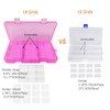 Qualsen Plastic Storage Box, Adjustable Compartments Assortment Box, Jewellery Box,