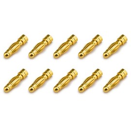 LinsyRC 20Pairs Gold-Plated 3.0MM 3MM Banana Plug Bullet Male Female Connector Adapter for RC Lipo Battery ESC Motors