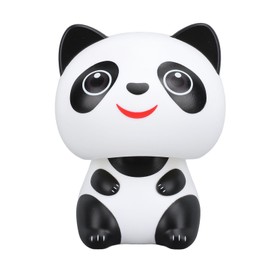 Solar Power Panda Ornamen, Nodding Cute Smiling Panda Dashboard Decor with Light Sensing ABS Construction for Car Interior Home Desk Decorations Solar Power Kits Cars Accessories