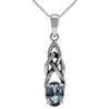 Silvershake Simulated Color Change Alexandrite 925 Sterling Silver Celtic Knot