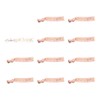 Tabanzhe 1 White Bride Wristband & 10PCS Rose Gold Team