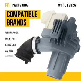 PartsBroz W11612326 Circulation Pump and Motor - Compatible With Whirlpool Kenmore Amana Maytag Dishwasher - Replaces AP7193729 PS16744934 W10879262 W10805386 W11521435
