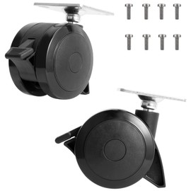 69828 Locking Grill Caster Wheels Replacement for Weber Spirit 300 & 200 Grill Parts, Weber Spirit Grill Parts E210 E220, Weber Spirit E-310 Parts, Spirit EX-315 S-315 SP-310 Grill Replacement Wheels