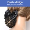 GXGM Pack of 2 net for hair, hair net, bun,